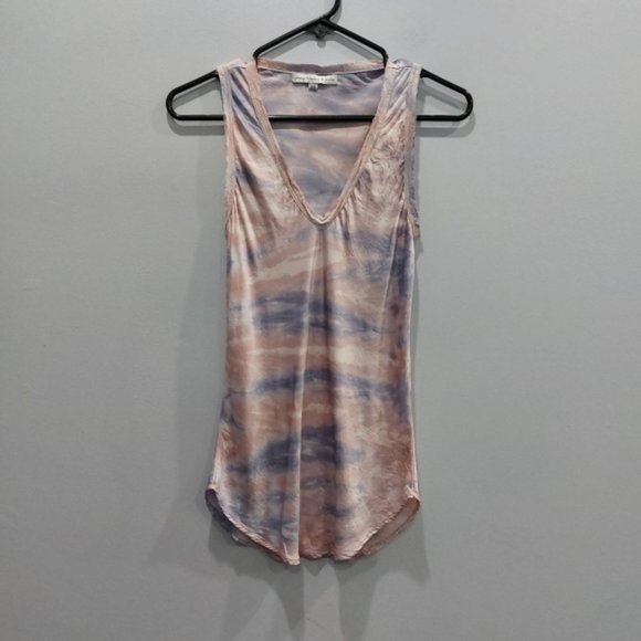 Young Fabulous Broke Tie Dye Sleeveless V-neck Tank - Picture 1 of 6